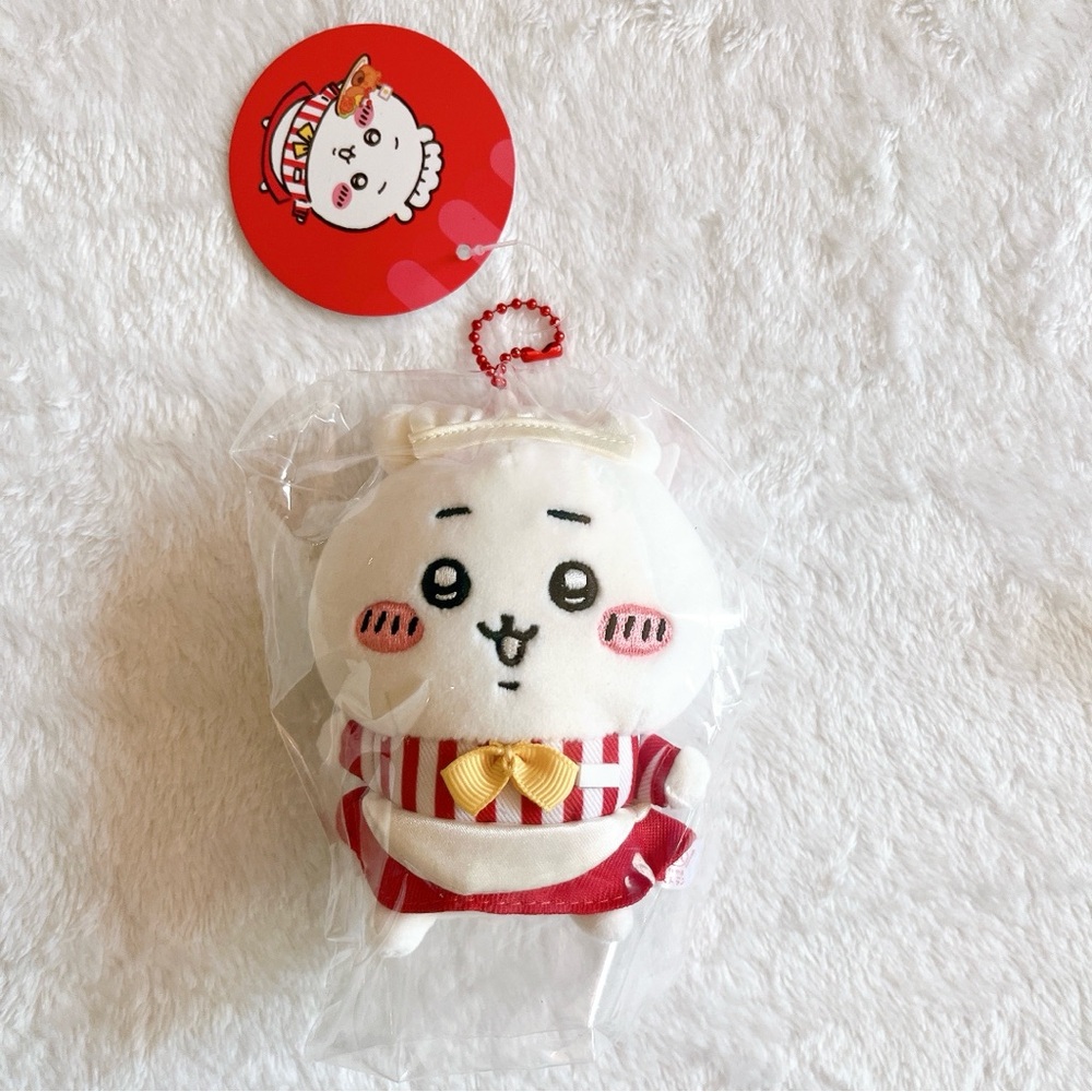 Brand New Chiikawa Restaurant Ikebukuro Mascot Plush Keychain - Chiikawa